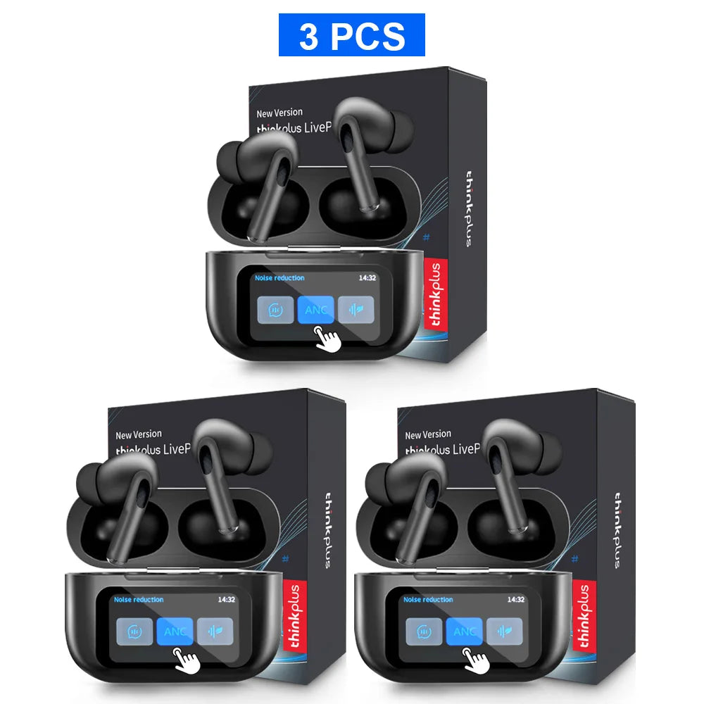 Experience Unmatched Sound Quality with Original Wireless Bluetooth Earphones - ANC Noise Reduction, HD Mic for Clear Calls, and LED Touch Screen Control