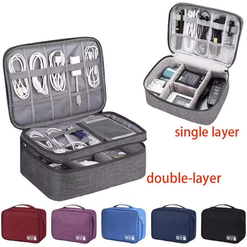 Ultimate Travel Cable Storage Bag - Waterproof and Eco-Friendly Organizer for Your Digital Essentials