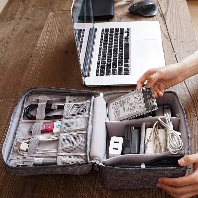 Ultimate Travel Cable Storage Bag - Waterproof and Eco-Friendly Organizer for Your Digital Essentials
