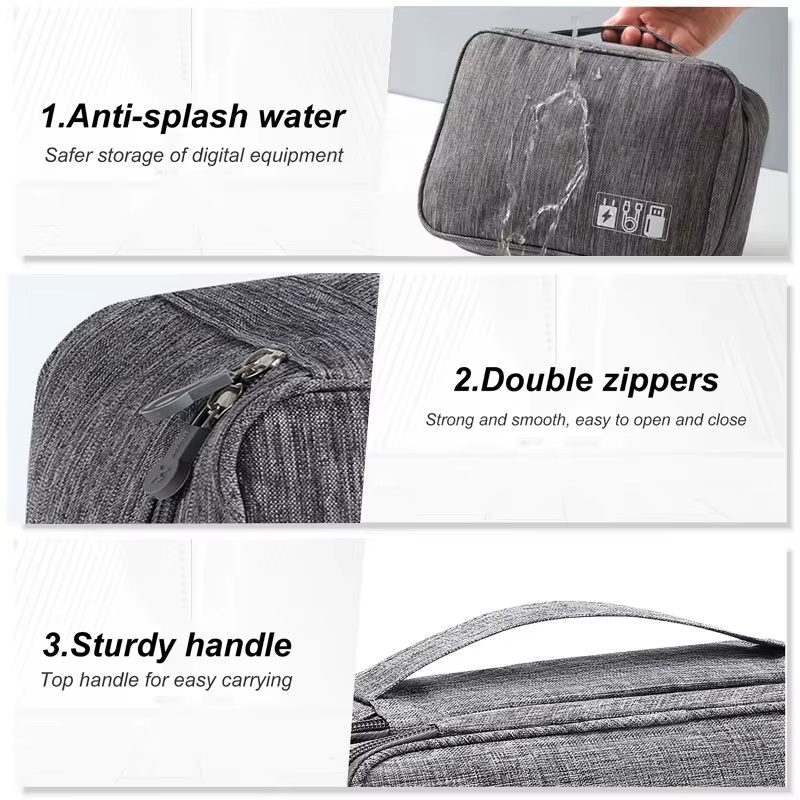 Ultimate Travel Cable Storage Bag - Waterproof and Eco-Friendly Organizer for Your Digital Essentials
