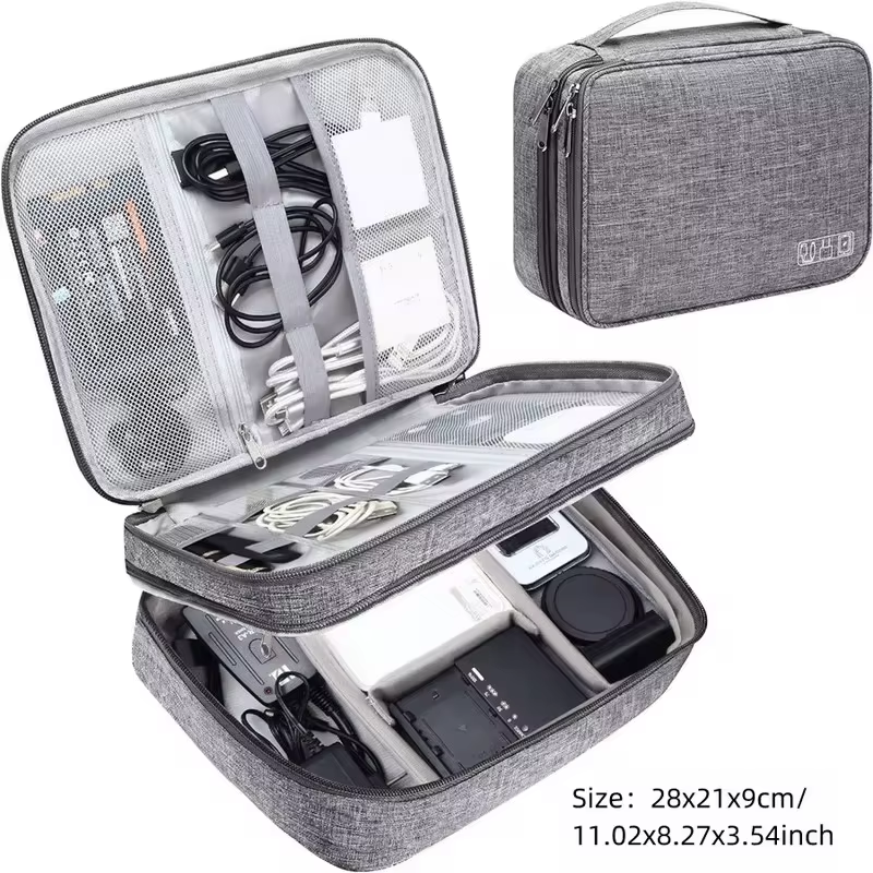 Ultimate Travel Cable Storage Bag - Waterproof and Eco-Friendly Organizer for Your Digital Essentials