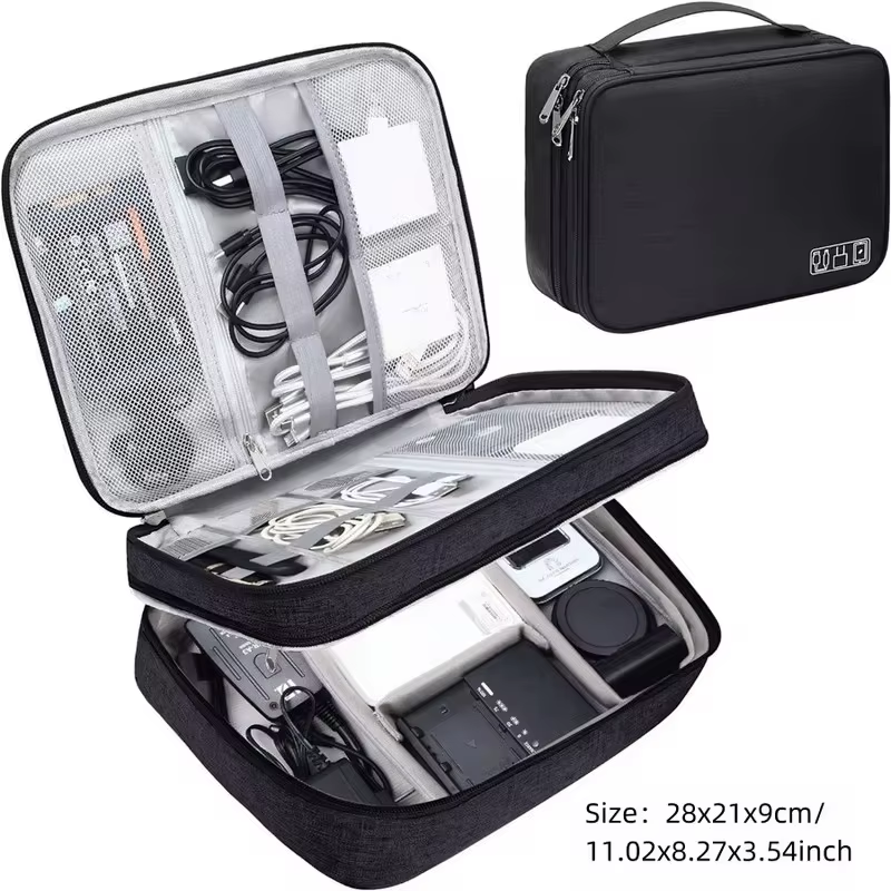 Ultimate Travel Cable Storage Bag - Waterproof and Eco-Friendly Organizer for Your Digital Essentials