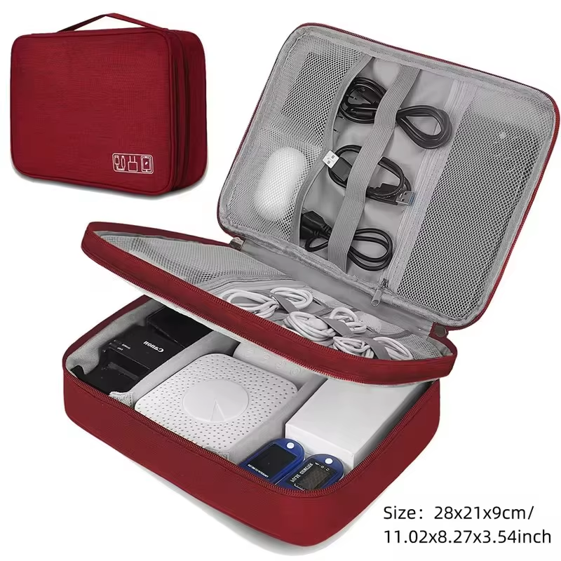 Ultimate Travel Cable Storage Bag - Waterproof and Eco-Friendly Organizer for Your Digital Essentials