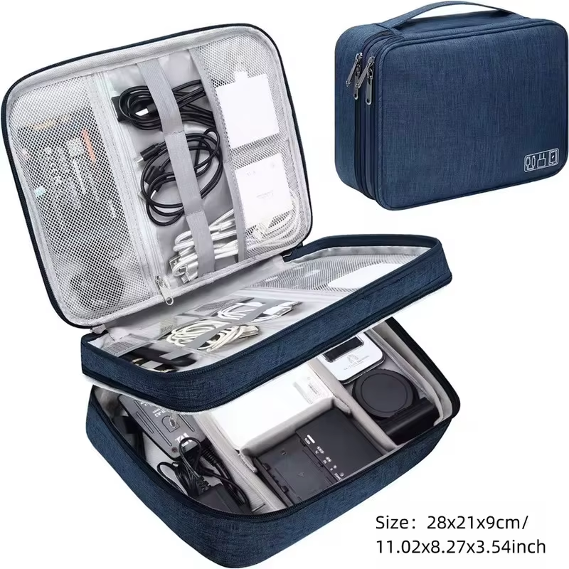 Ultimate Travel Cable Storage Bag - Waterproof and Eco-Friendly Organizer for Your Digital Essentials