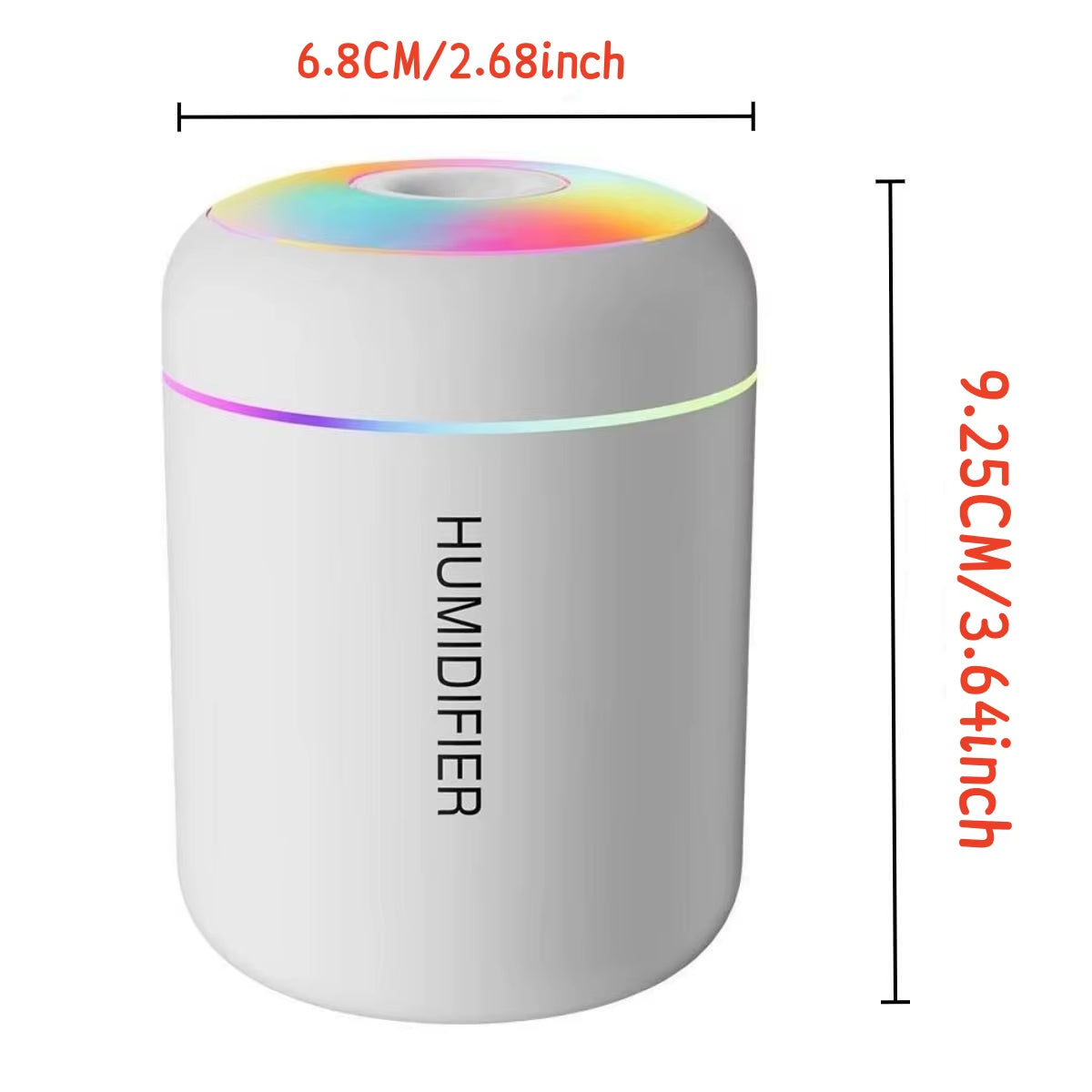 Revitalize Your Space with the 180ML Mini USB Aroma Diffuser and Ultrasonic Humidifier - Perfect for Home, Office, and Car!
