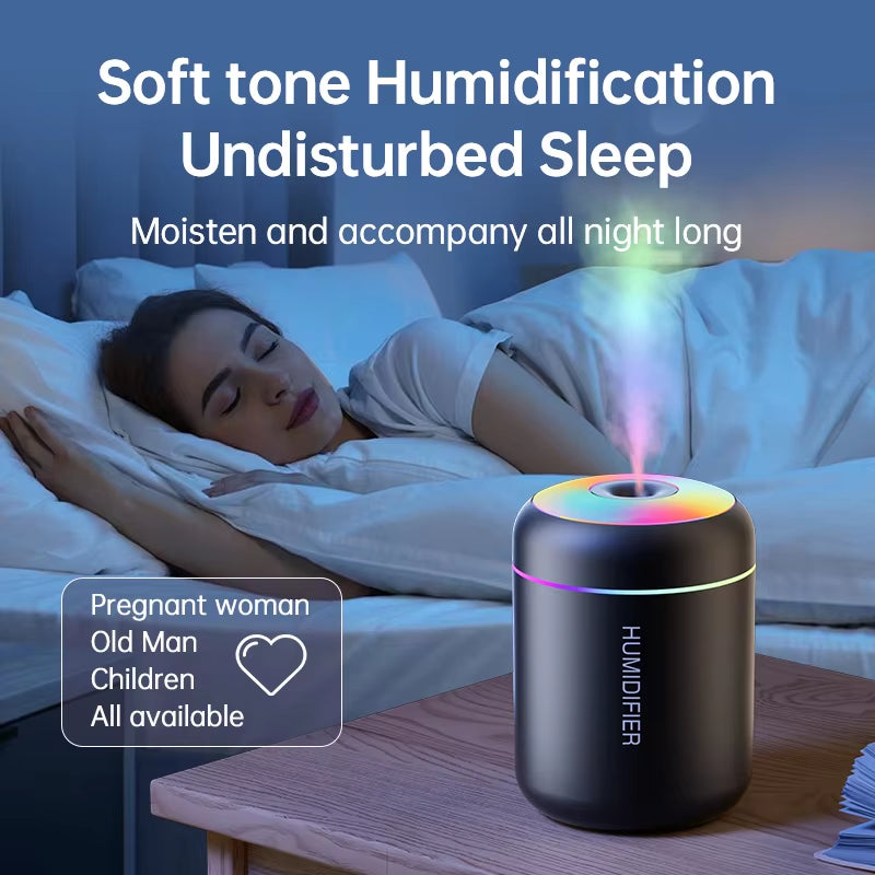 Revitalize Your Space with the 180ML Mini USB Aroma Diffuser and Ultrasonic Humidifier - Perfect for Home, Office, and Car!